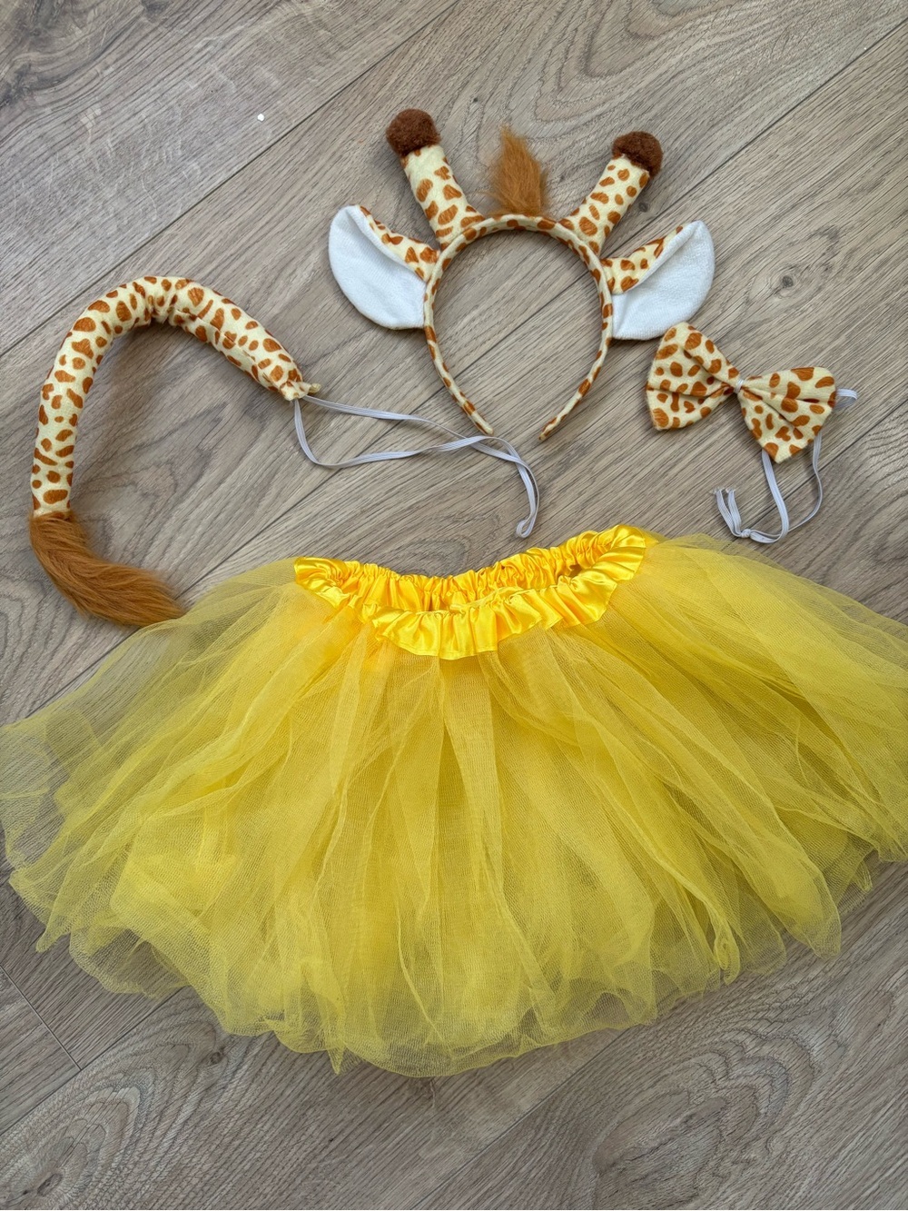 Toddler Giraffe Costume Tutu Set 2T-3T Safari Halloween Dress Up